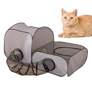 Generisch Katzenzaun Spielstift mit Tunnel PNK55