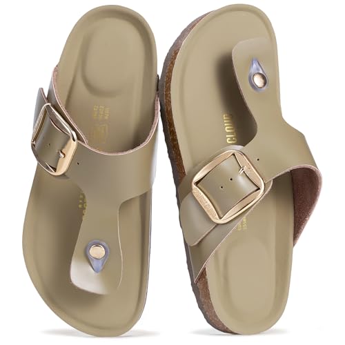 Image of Project Cloud Womens Sandals 100% Genuine Leather Thong Sandals for Women - Memory Foam Insole Women Sandals - Non-Slip Flip Flops for Women - Lightweight Sandals Women Footwear 2026