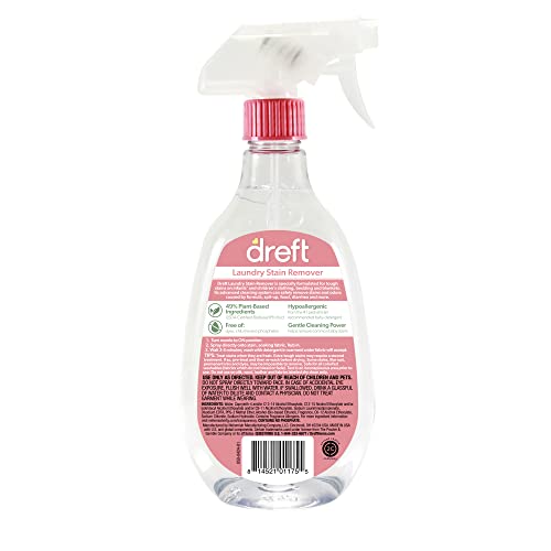 Stain Remover For Baby Clothes By Dreft, 24Oz Pack Of 2 Laundry Stain Remover Spray + Dreft To Go Instant Stain Remover Pen, Hypoallergenic, Great For Cloth Diapers #TOP3