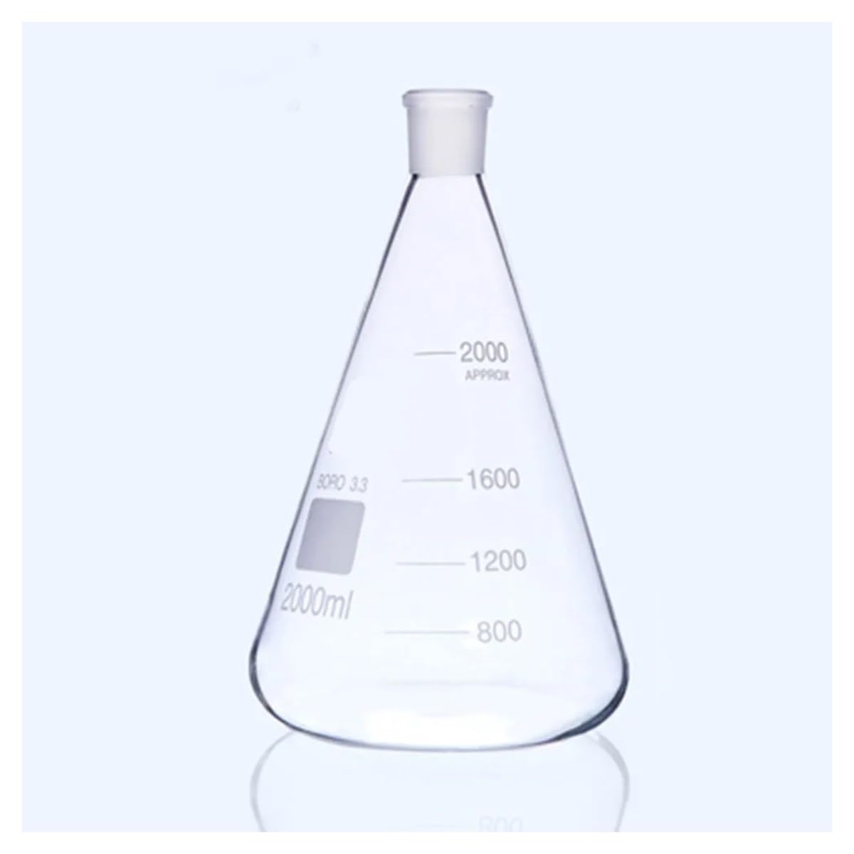 Vetreria da laboratorio Forniture di laboratorio for recipienti conici in vetro borosilicato 3.3 da 2000 ml 24/29