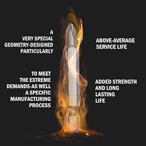 BENOX BX-109008 Philips Screwdriver Power Bit Drive Bits PH2 (25, 2)