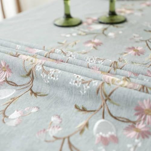 Nappe en lin de coton pour table à manger style ferme et pause café chaleureuse