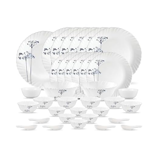 LaOpala Opalware Dinner Set - 35 Pieces, White