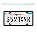 Lrokimg Black License Plate Frames 2 Pack, License Plate Holders Stainless Steel, Universal US Car License Plate Covers with Screws Washers Caps (4 Holes)