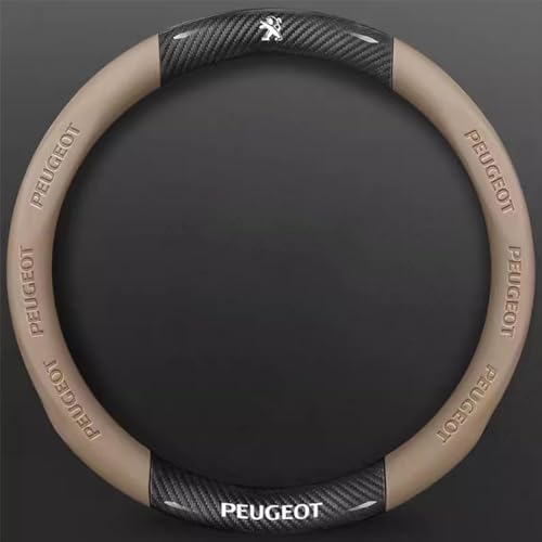 R-timer Funda Volante Coche para Peugeot 408 III Fastback 2022-2025 (5-Türer Kombi), Protector Volante Coche Accesorio Interior, Antideslizante, Duradera, Fácil de Instalar,C