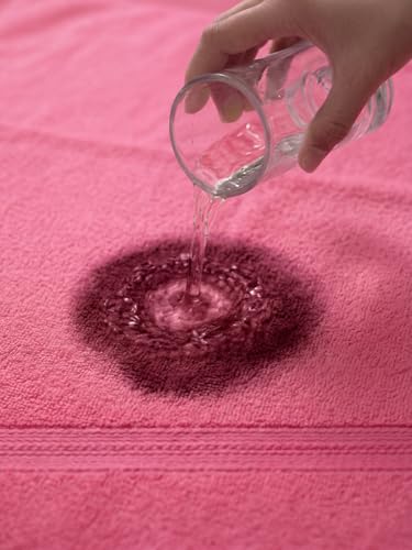 Image of Monte Carlo Essential 100% Cotton Bath Towel | 400 GSM Lightweight & Quick Dry | Soft Absorbent Large Towel 75x150 cm | Skin Friendly Daily Use Bathroom Towel for Men & Women (Jasper) | Sachet Pink