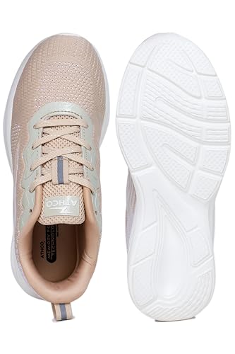 Image of ATHCO Womens Nyla Running Shoes for Woman with Soft Flexible Memory Foam Women's Shoes for Walking Gym Training,Casual, Sports, Lightweight Lace up Athletics Slipon Running Shoes for Ladies & Girls