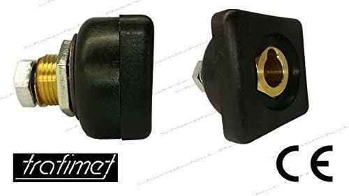 Socket Square 400A Track TBE Welding Cable Connector (Square) for 12mm Bolt for 35mm-50mm-70mm² mm Cable Diameter