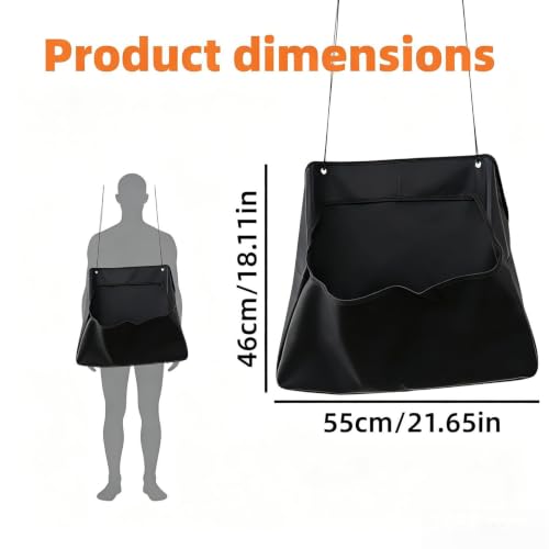 Bolsa de heno para caballos y conejos comedero impermeable gran capacidad con correa para exterior 7