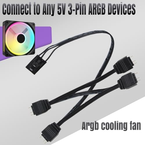 Adaptador RGB 4 Pin a 3 Pin para Corsair Commander Core miniatura 4