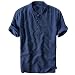 T Shirts Il Colletto Fresco e Traspirante da Uomo Estivo, la Camicia di Cotone, la Maglia a Maniche Corte (XXL,Marina Militare)