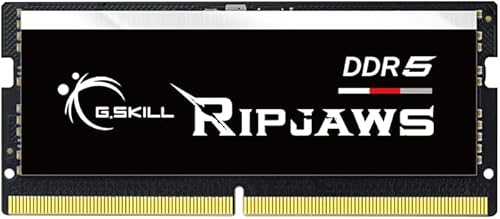 G.SKILL Ripjaws DDR5 Serie SO-DIMM DDR5 RAM 32 GB (1 x 32 GB) 5600MTs CL40-40-40-89 1.10V sin búfer Memoria para portátilportátil SODIMM
