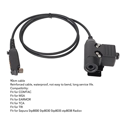 U94 PTT Push to Talk Adapter, Walkie Talkie Headset Connector Cable for Sepura Stp8000 Stp8030 Stp8035 Stp8038 Radio - Image 4
