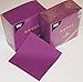 Produktbild 100 Stück Servietten - lila violett violet - angenehm weiche Zelltuchservietten - Mundservietten mit Stoffoptik - formstabil - 3-lagig - 1/4 Falz 33x33 cm - 13x13 inch