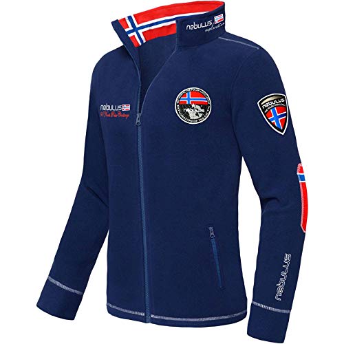 Nebulus Herren Fleecejacke Explore, warme Fleece Jacke, mit langem Full-Zip...