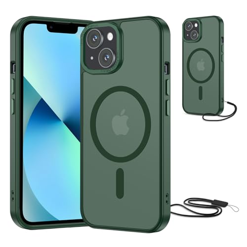 NEW'C Magnetisch Hülle für iPhone Serie kompatibel mit MagSafe Ultimate, stoßfest – starker Magnetismus und militärischer Schutz