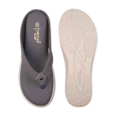 Image of ORTHO CLUB Women's Comfortable Wedge Sandals | Cushioned Sole, Slip-Resistant Design | Lightweight Women Sandal Footwear for Office & Casual Use | Sandal For Women