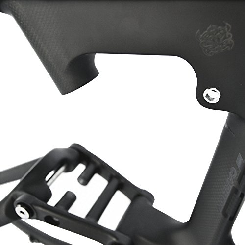 Bero Downhill Dual Suspension 3K Carbon Fiber Mountain Bike Frame Dw-Link 26-Inch Matte All Black Unibody Internal Cable Routing T800 Ultralight 18-Inch Mtb Frame #TOP3