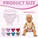 IKOPFLN 8 Stück Puppenhöschen, puppenzubehör Windeln, wickeltasche Puppe, für Babypuppen 35-45 cm