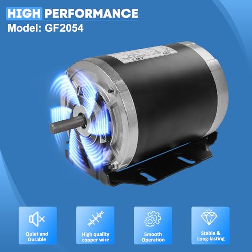 GF2054 1/2 HP 115V 1725RPM 48 Frame Blower Motor, Replaces AO Smith GF2054, Packard 45012, Emerson 8200, GE BF-4708, Universal 811, Baldor RSP3451A, Dayton 4UE85 by SEAHEE - Image 5