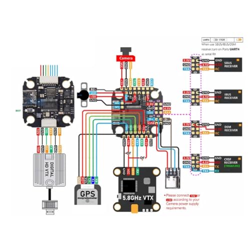 F722 NOXE FC avec processeur STM32 et port Type-C pour drone FPV - 5