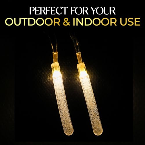 Image of Lexton Fairy 14 Test Tube LED String Light | 14 LED, Plug Sourced, 4 Meter Long | Suitable for Diwali, Birthday, Festival, Wedding, Party, Patio, Lawn, Restaurants (Pack of 1, Warm White)