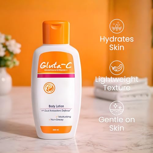 Generic Glutathione & Vitamin C Hydrating Body Lotion with Antioxidants for Skin Rejuvenation & Moisture Lock 300ml