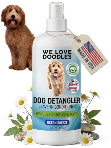 We Love Doodles Dog Detangler Spray - Leave-in Conditioner for Dogs - Dog Detangling Spray -