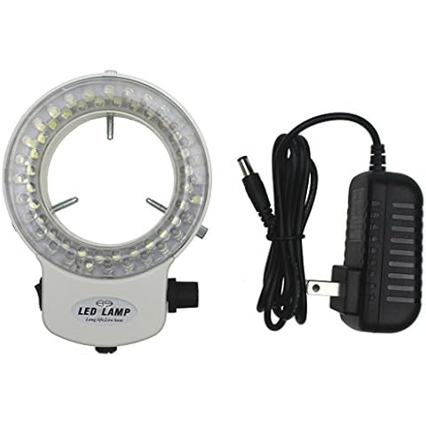 Bikani LED- 56 –BK Adjustable LED Ring Light for Stereo Microscope,with Power Adapter (White) Cover