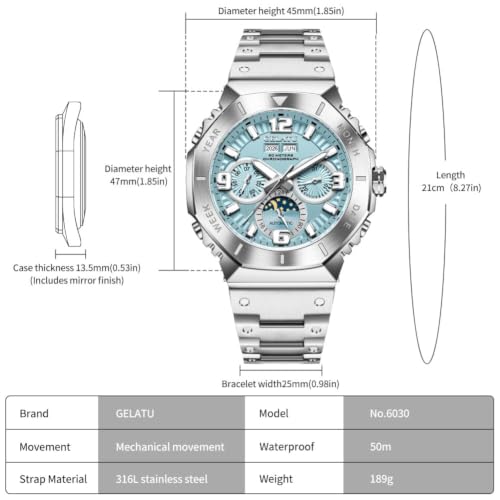Image of OLEVS Automatic Watches for Men Business Dress Mechanical Luxury Wristwatch