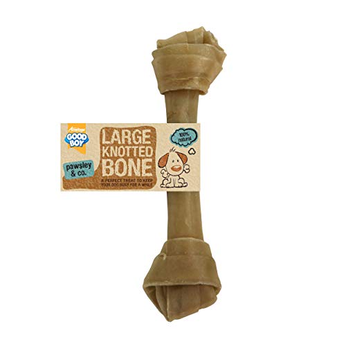 Good Boy - Large Rawhide Knotted Bones - Dog Chews - Made From 100 Percent Natural Hide - Pack of 10 - Dog Treats Natural - Image 3