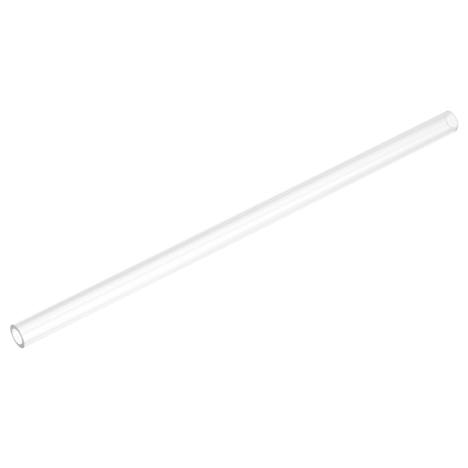 uxcell Rigid Round Clear Tubing 7mm(1/4") ID x 11mm(7/16") OD x 0.8Ft(250mm) Length Plastic Tube