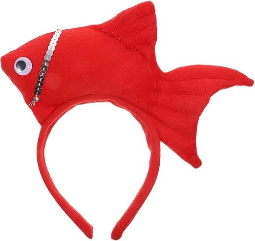 SquarezhenBo Blue Fish Marine Life Sea Animal Costume Headband Accessories for Halloween Dress Up Headbands - Image 3