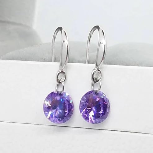 Image of Nilu's Collection Enchanting Light Weight Cubic Zircon Crystal Drop Earrings for Women and Girls, for Daily Use, Office Use