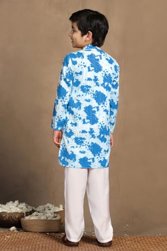 Image of Fashion Dream Boys Cotton Blend Geometric Kurta Pyjama Set|Boy Kurta Set|Kurta Pyjama Set|Ethnic Set|Kurta Pyjama|Ethnic Set|Kurta And Payjama Set|Kurta Set