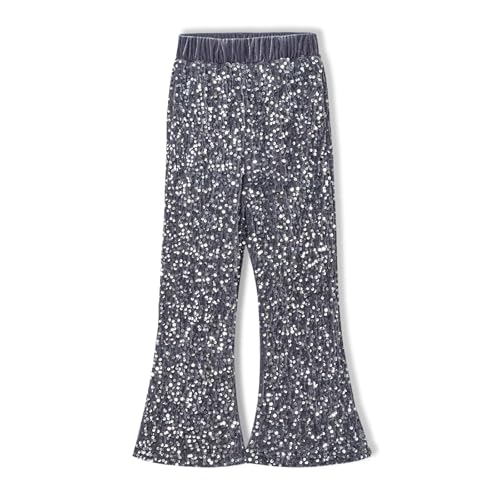Image of WELAKEN Sequin Casual Pants for Girls with Lining Kids & Little Girl's Sparkling Trousers