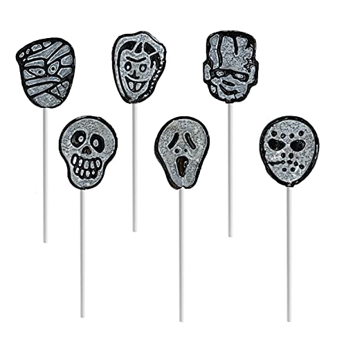 Halloween Tattoo Lollipop, Skulls, Mummies, And Ghosts Suckers Candy, Great For Halloween Goody Bag Fillers, Individually Wrapped (Half-Pound - Approx. 25 Suckers) #TOP2