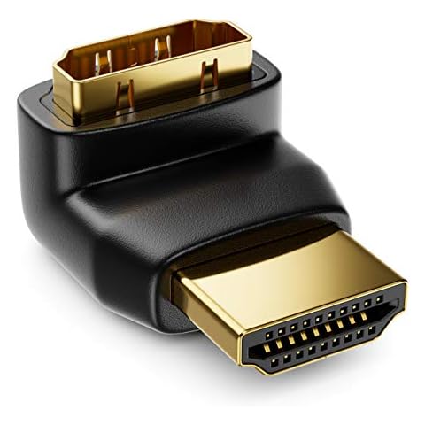 deleyCON HDMI Winkel Adapter - 90° Grad gewinkelt Cover