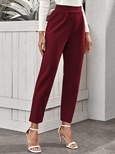 Image of Noelia Women's Pants Work Office Trousers Tapered Slim Fit Formal Style