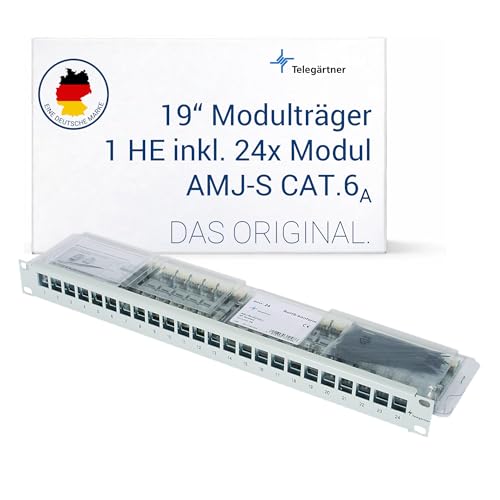 Panneau de brassage TELEGÄRTNER j02023 a0039 pour 24 modules AMJ S Clair