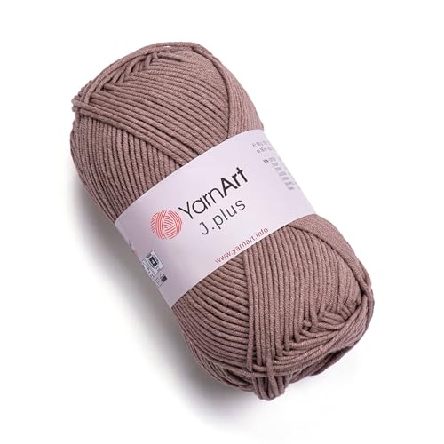 YarnArt J.Plus Cotton Blend Yarn - Knitting & Crochetting Soft Baby Yarn 55% Cotton 45% Acrylic, 100 g (3.5 oz), 160 m (174 yds), Weight : 4, (1 Skein) (69)