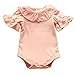 Produktbild Neugeborene Mädchen Süße Kurz- / Langarm-Spitzenkragen Bodysuit Strampler Overall Spielanzug Kleidung Neue Babykleidung Shirts  HibiscusElla