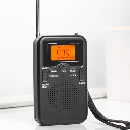 Radio FM/AM à piles, cadeau idéal avec sangle pour seniors