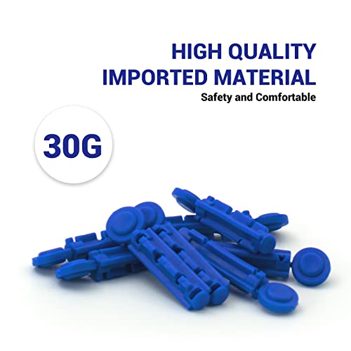 Verifine Lancets for Diabetes Blood Glucose Testing, 30G 200 Count Diabetic Lancets for Less Pain, Universal Sterile Needles Fit for Almost All Lancing Devices, Disposable Blood Sugar Lancets