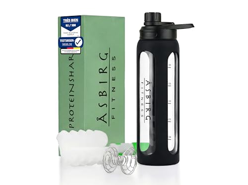 Shaker protéines en verre trempé durable pour votre routine