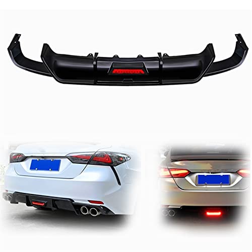 Diffuseur arrière LED Camry noir brillant | Look sport pour pare-chocs SE XSE