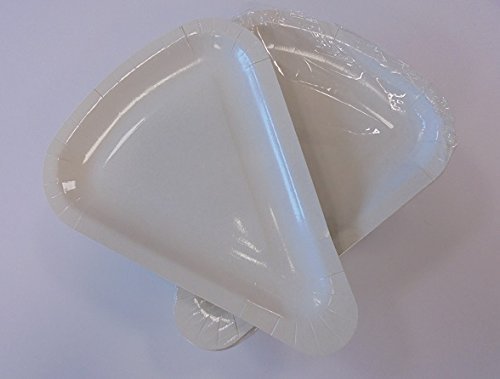 Piatto Triangolare TRANCIO Pizza Piccolo in CARTONCINO da ASPORTO Vassoio Carta per Alimenti Paper CABARE' 1/8 SPICCHIO
