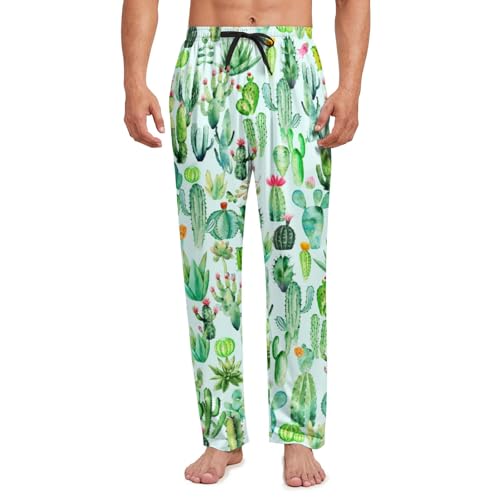 Hello Gorgeous Men's Pajama Pants Lightweight Soft Sleep Lounge Pants Elastic Waist Drawstring Bottom Pant Sleepwear for Men