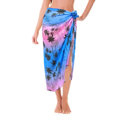 AffeGifts Pareo Femme Plage, Long Sarong Femme Mousseline de Soie Pareo de Plage Cache-Maillots et Sarongs Femme Jupe de Plage Jupe Maillot de Bain Filles Nageant Piscine de Plage D'été