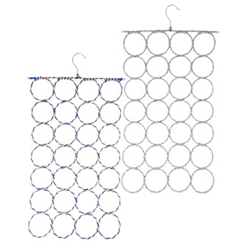 Mikikit 2Pcs Parrot Swing Rope Climbing Net for Birds Bird Cage Accessory for Fun Playful Environments for Parakeets and Cockatiels